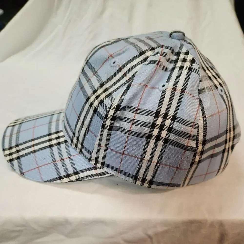 Burberry Light Blue Nova Check Baseball Cap